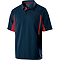 MEN'S AVENGER POLO S/S NAVY/RED Front Angle Left